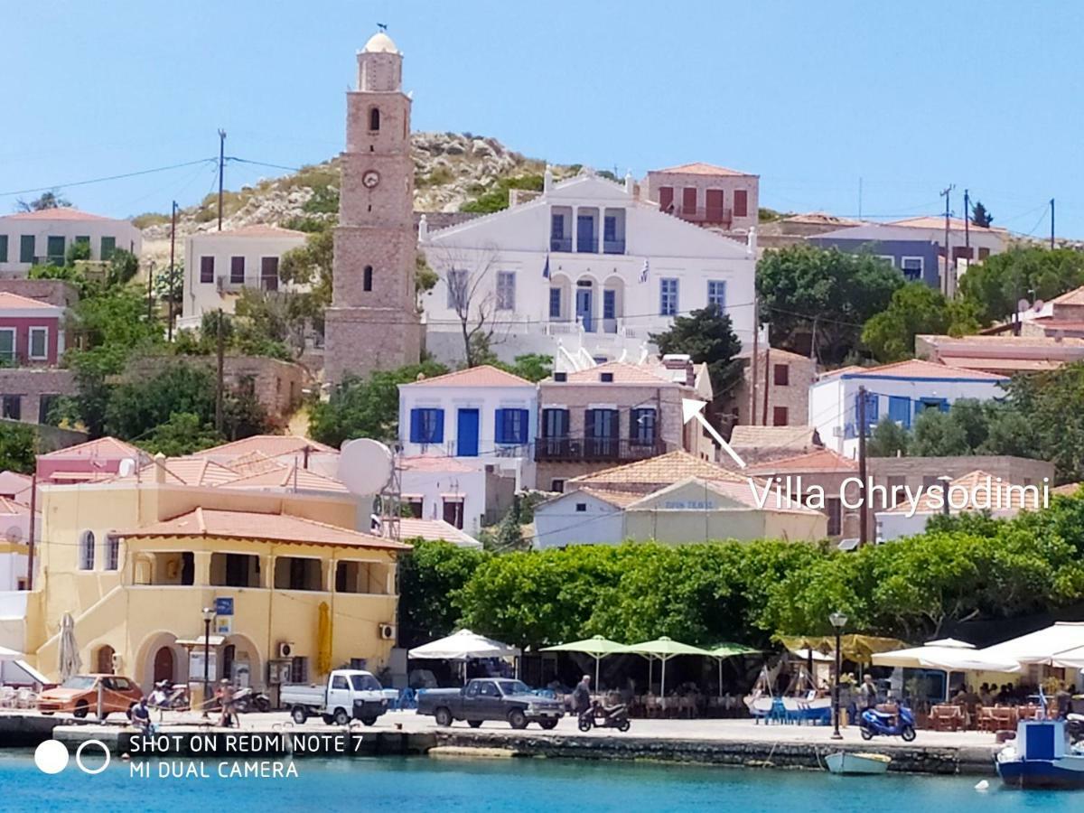 Villa Chrysodimi Chalki Town Buitenkant foto